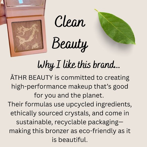 ATHR Beauty Aurora Diffused Reflections Bronzing Powder 8g Clean Vegan Talc Free - Picture 2 of 10